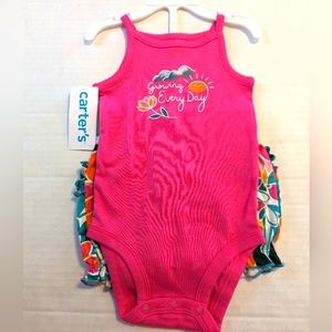 Infant Girls 2 Piece Summer Short Set Brand New With Tags By Carters 6 M…
